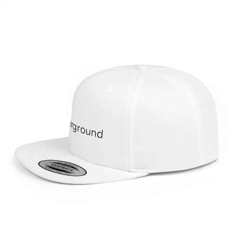 Flat Bill Snapback 'Underground' Single Word - Image 2
