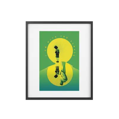 Inspirational Framed Poster - 'I Am With You Always' - (Matthew 28:20)