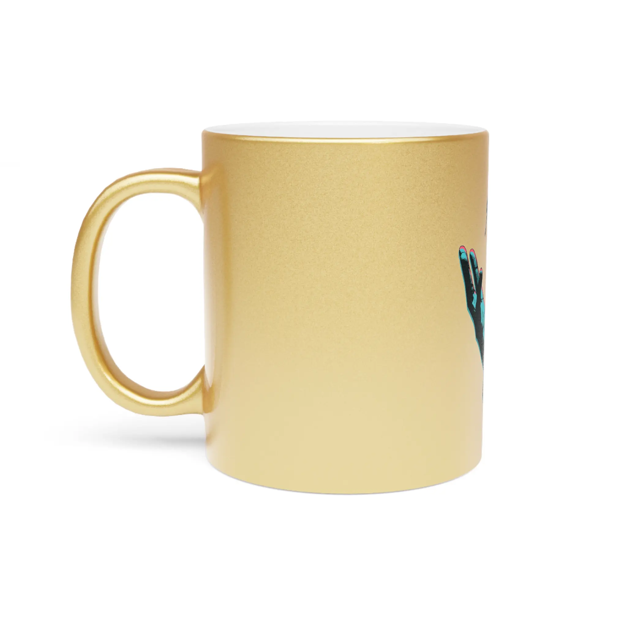 Metallic Mug - 'Grateful' Design for Coffee Lovers - Image 7
