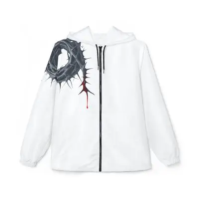 Crown of Thorns Series – Stylish Windbreaker with Artistic Thorn Design (2)