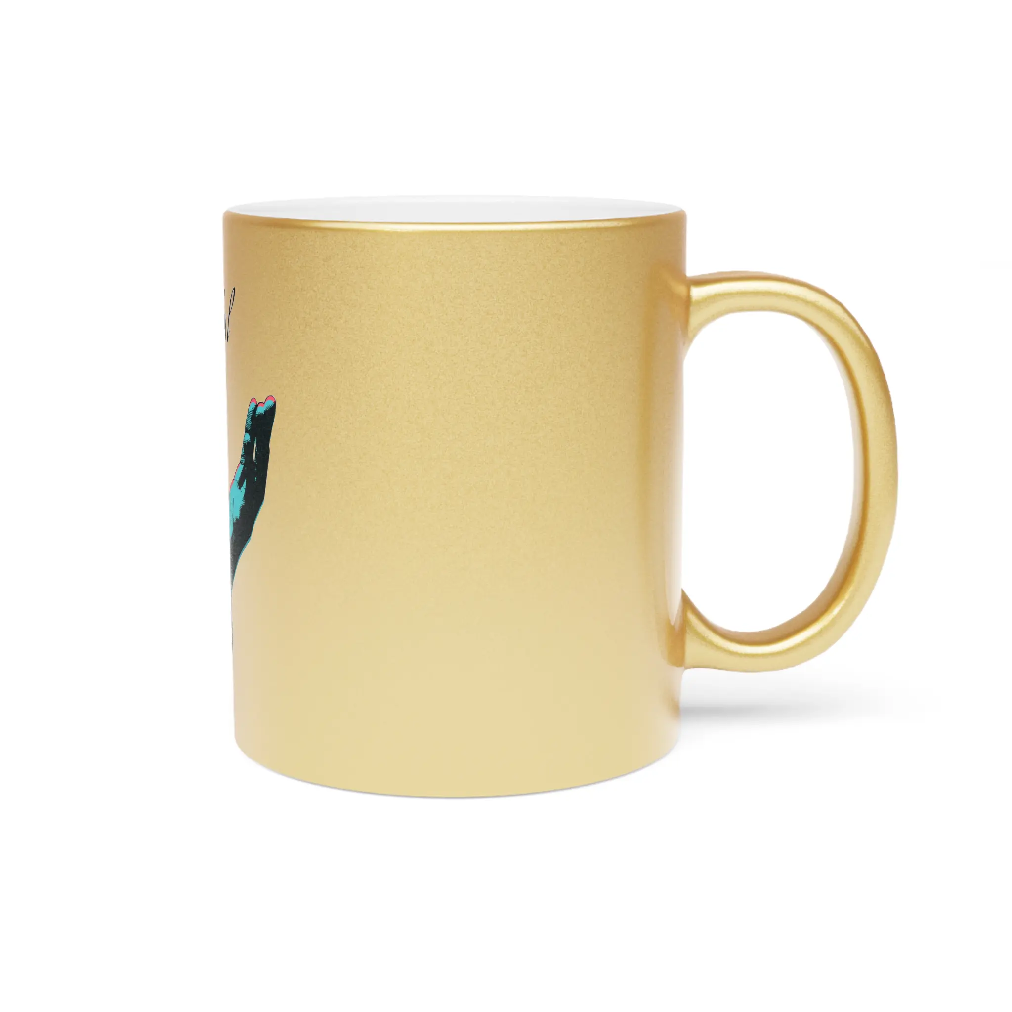 Metallic Mug - 'Grateful' Design for Coffee Lovers - Image 8