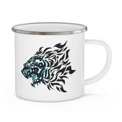 Roaring Lion Camping Mug - 'Jesus Christ the Mighty lion of Judah'