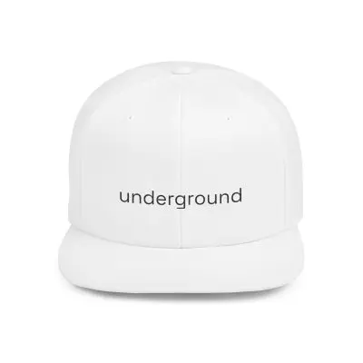 Flat Bill Snapback 'Underground' Single Word