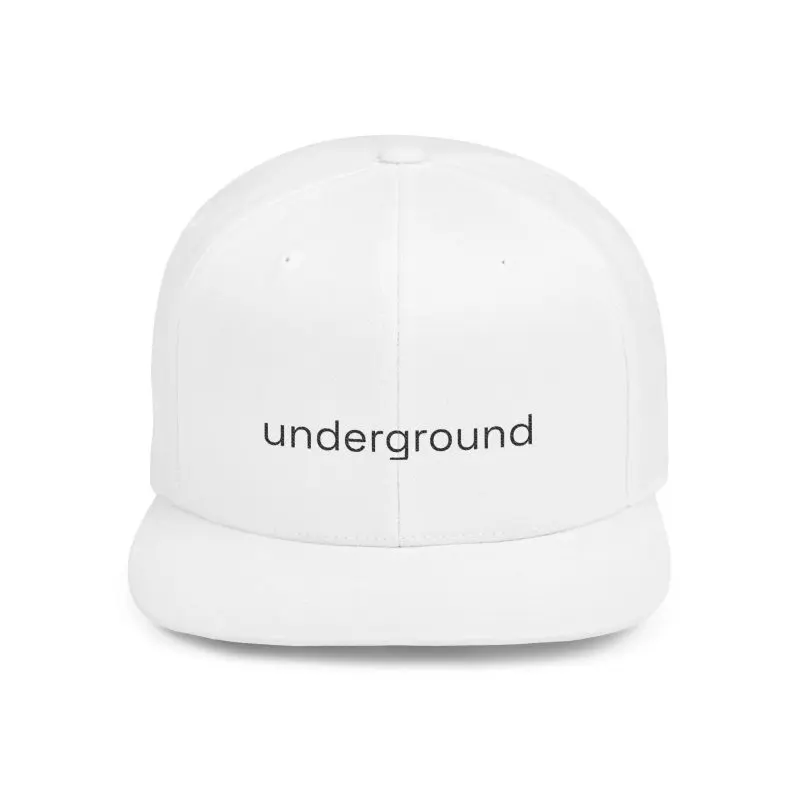 Flat Bill Snapback 'Underground' Single Word