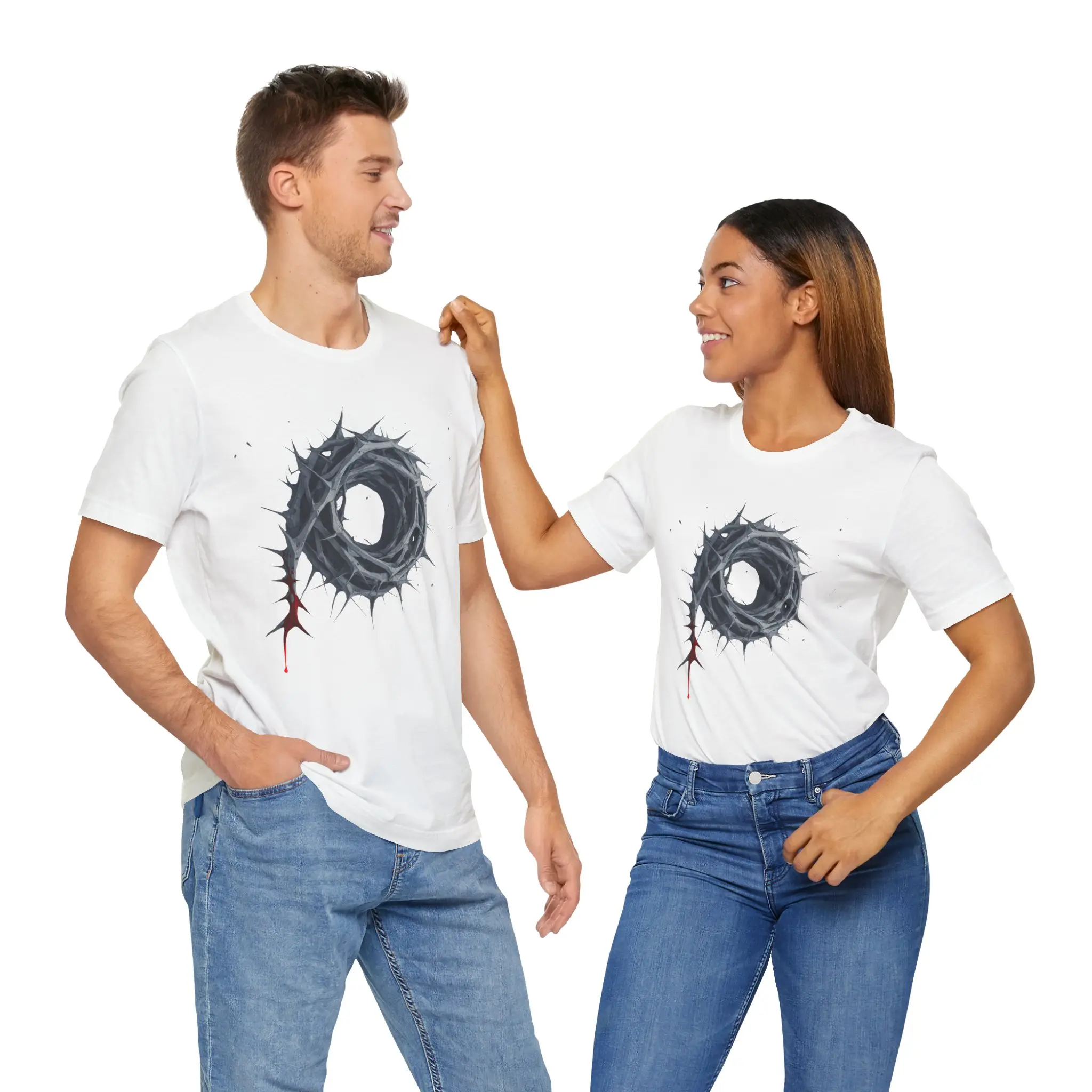 Crown of Thorns Series – Unisex Jersey Short Sleeve T-Shirt - Image 3