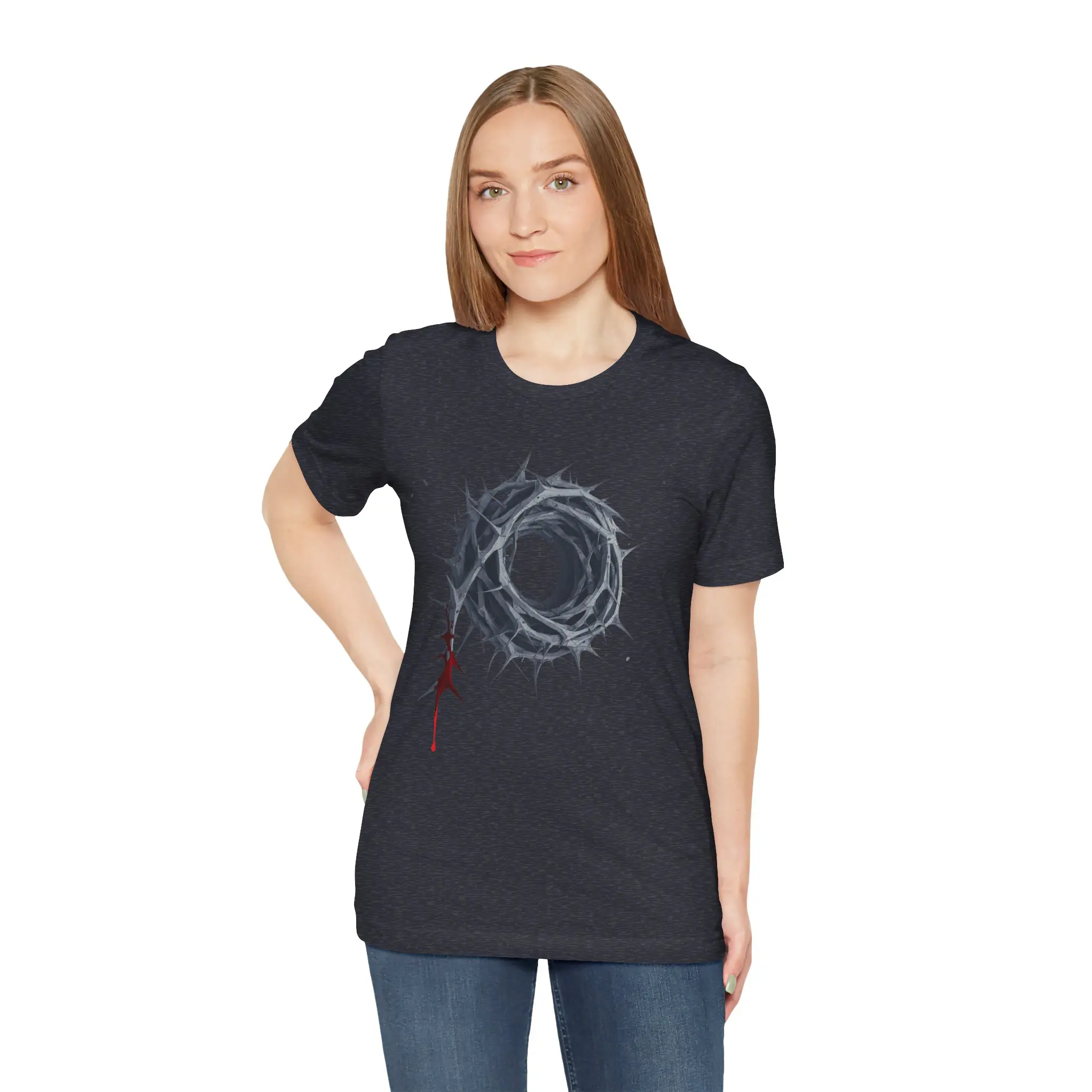 Crown of Thorns Series – Unisex Jersey Short Sleeve T-Shirt - Image 4