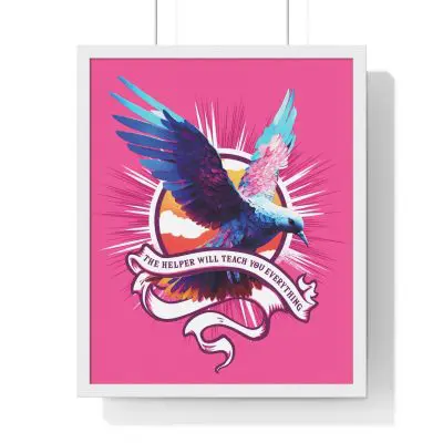 Inspirational Framed Poster – "The Teacher Will Teach You Everything" (John 14:26)