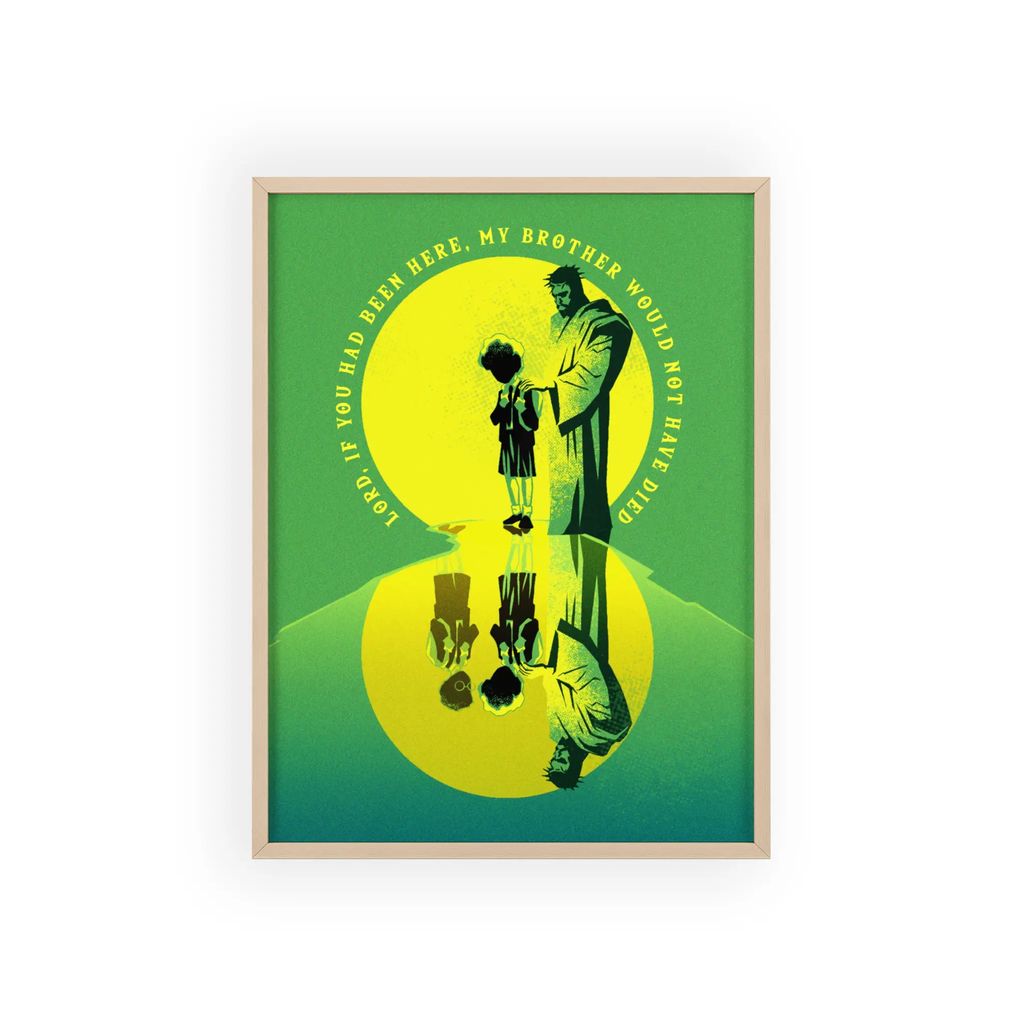 “Lord, If You Had Been Here” – Framed Poster with John 11:21 Scripture - Image 7