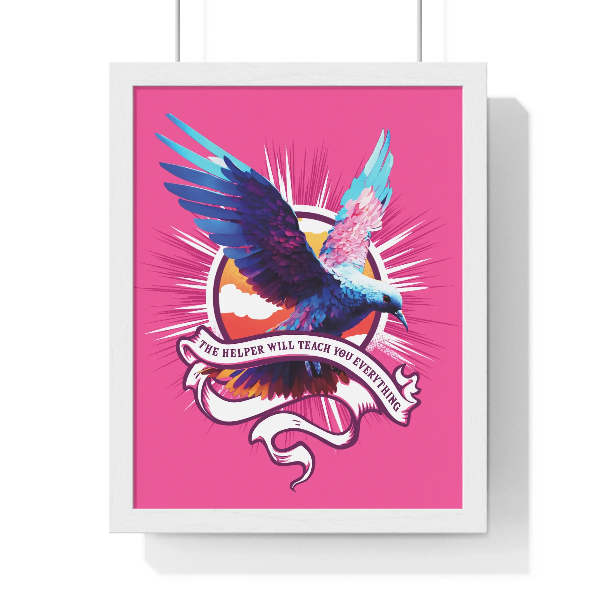 Inspirational Framed Poster – "The Teacher Will Teach You Everything" (John 14:26) - Image 3