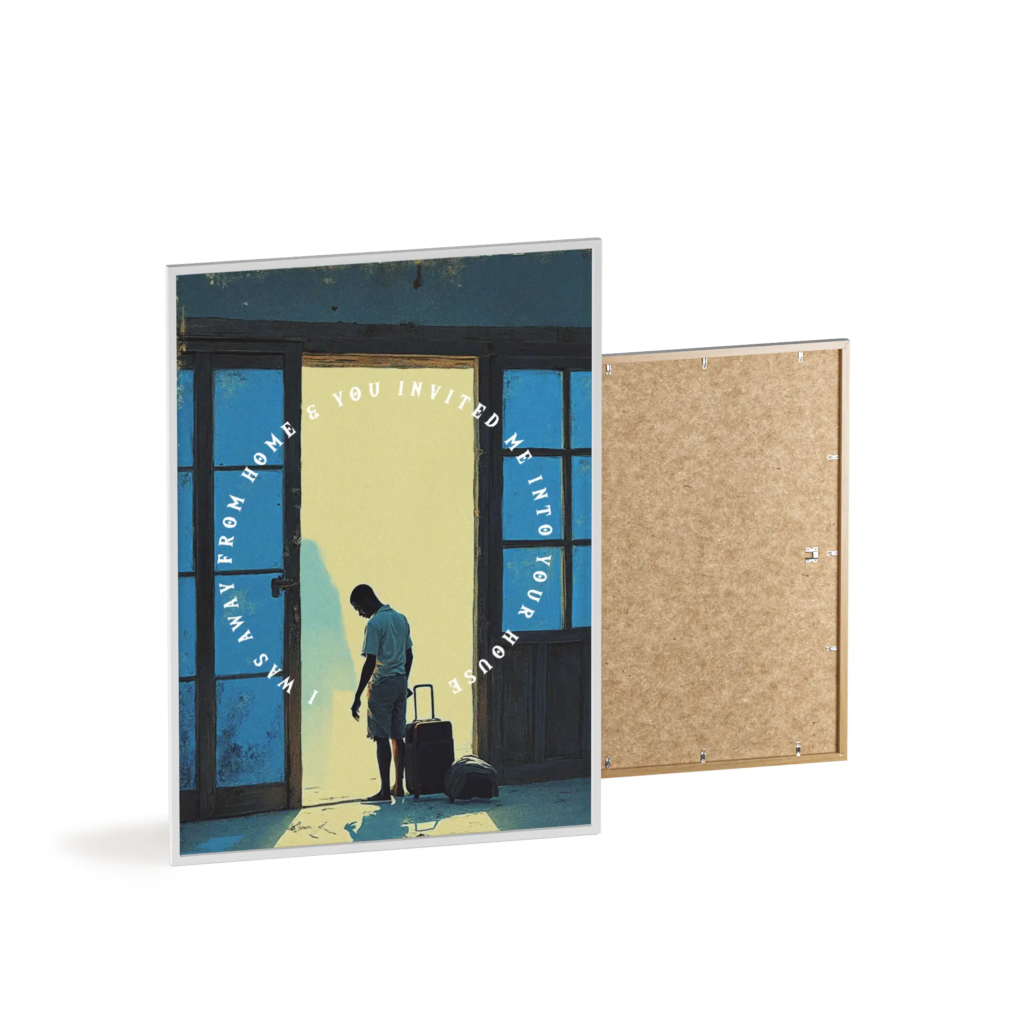 “I Was Away, and You Took Me In” – Framed Scripture Poster (Matthew 25:35) - Image 14