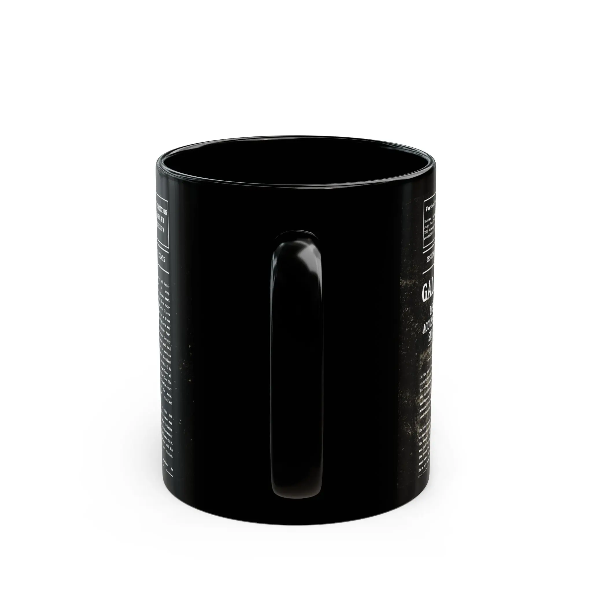 Black Ceramic Mug – “Empty Tomb” Vintage Headline Design (11oz & 15oz) - Image 5