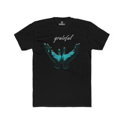 "Grateful" T-Shirt – Prayer Hands Design