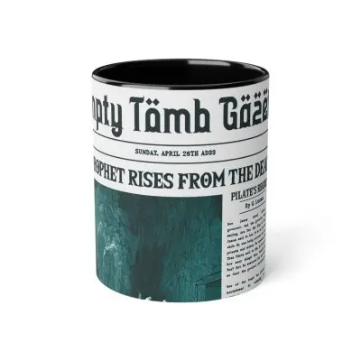 11oz White Coffee Mug – “Empty Tomb” Vintage Headline Design