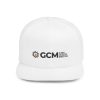 GCM White Flat Bill Snapback