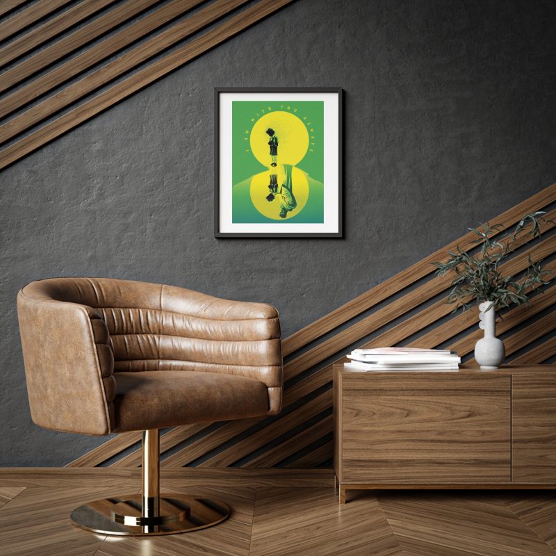 Inspirational Framed Poster - 'I Am With You Always' - (Matthew 28:20) - Image 2