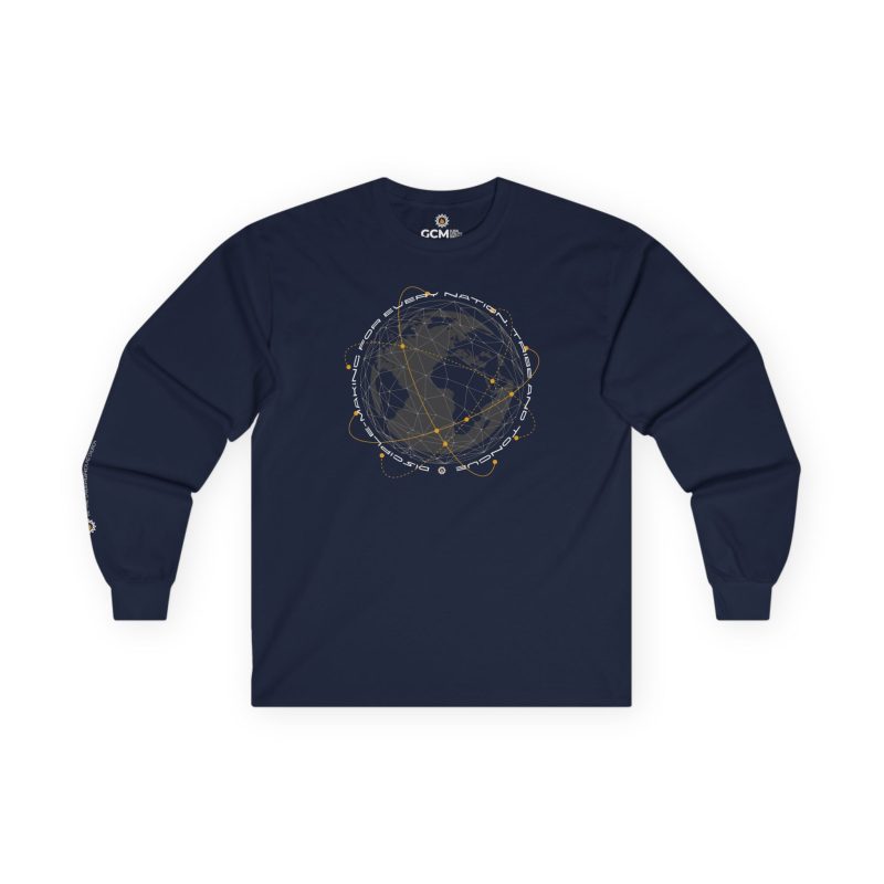 “Send Out” Long Sleeve Shirt – Globe & Great Commission Design Inspired by GCM Mission - Image 2