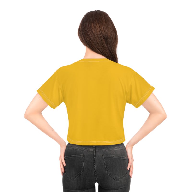 "Jesus Christ, the Mighty Lion of Judah – Women's Arabic Crop Top" - Image 5