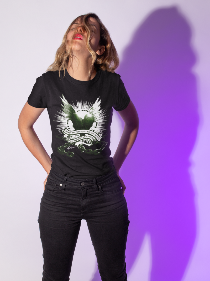 Women's Softstyle Tee - "Always Owe Love to Each Other" - Image 2