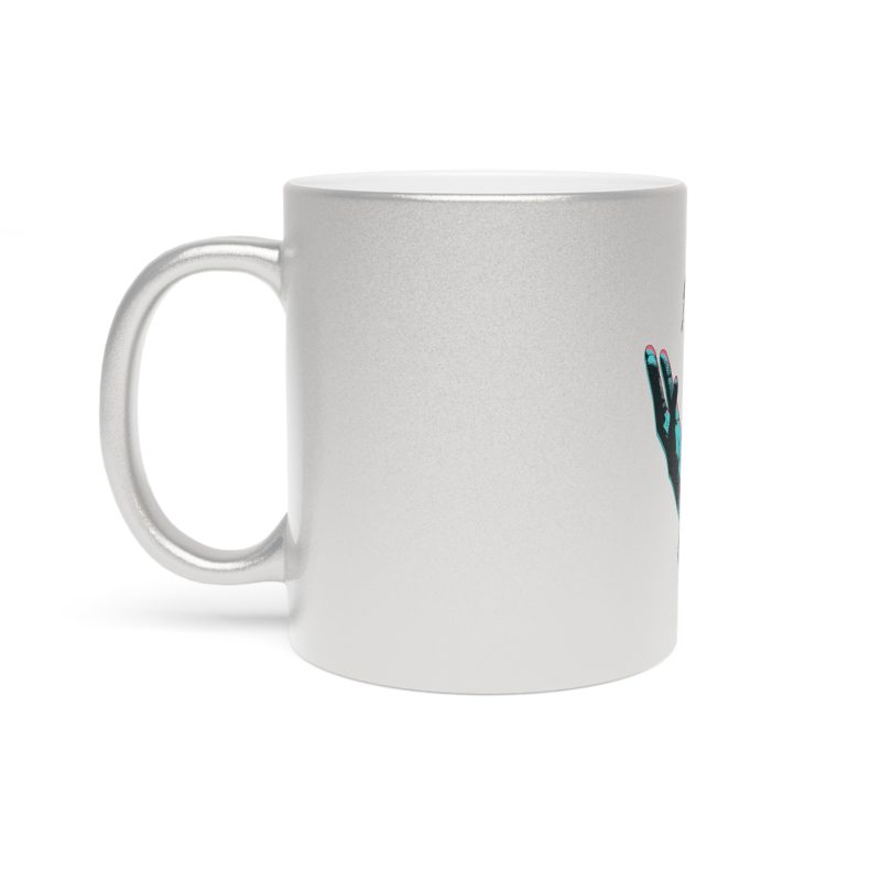 Metallic Mug - 'Grateful' Design for Coffee Lovers - Image 6