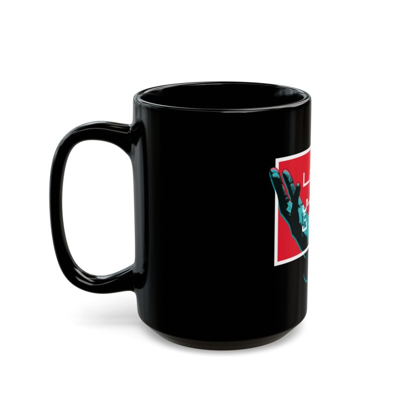 'Our Father Who Art in Heaven' – Inspirational Black Ceramic Mug with Arabic Text - Image 7