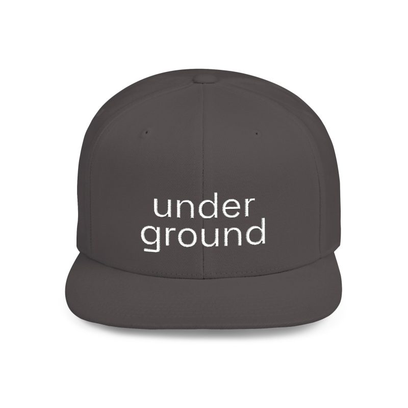 Flat Bill Snapback 'Underground' (White Embroidery) - Image 13