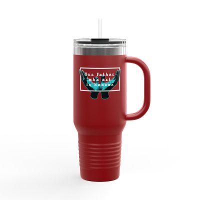 Eco-Friendly Insulated Travel Mug - 40oz with Inspirational Design