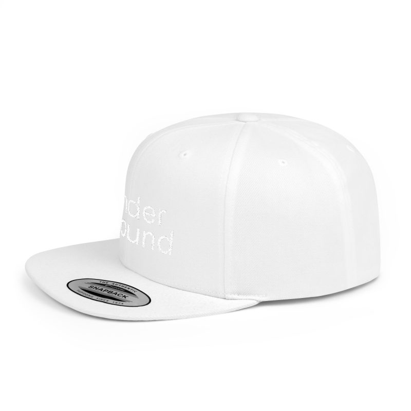 Flat Bill Snapback 'Underground' (White Embroidery) - Image 6