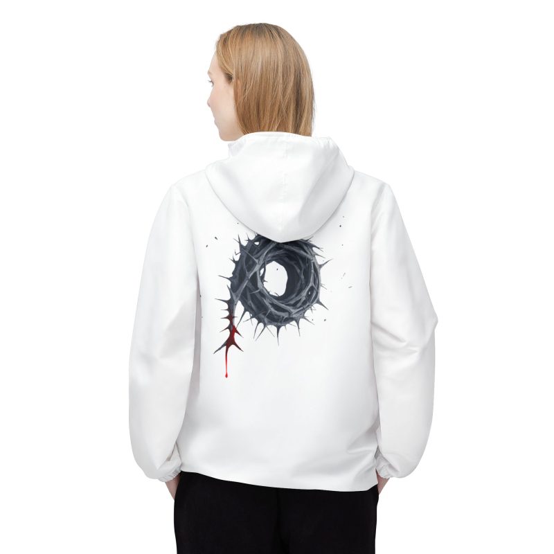 Crown of Thorns Series – Stylish Windbreaker with Artistic Thorn Design - Image 4