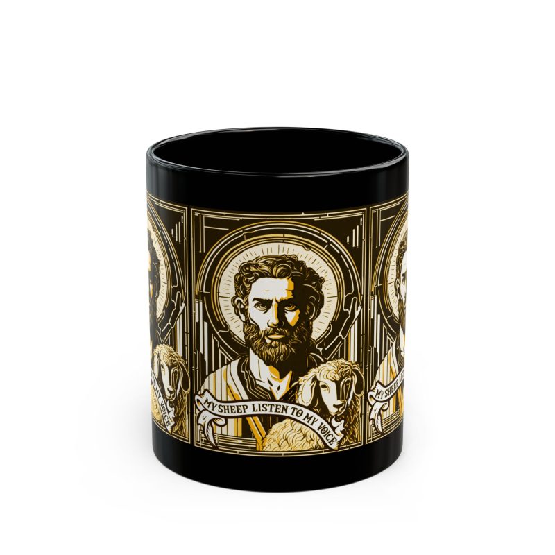 'My Sheep Listen to My Voice' – Orthodox Church Styled Icon Mug