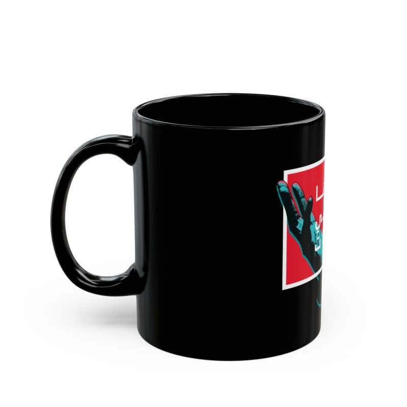 'Our Father Who Art in Heaven' – Inspirational Black Ceramic Mug with Arabic Text - Image 3