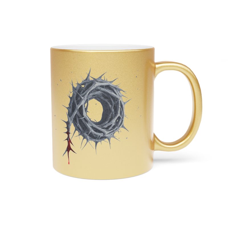 Crown of Thorns Series – Artistic Metallic Mug with Crown of Thorns Design - Image 7