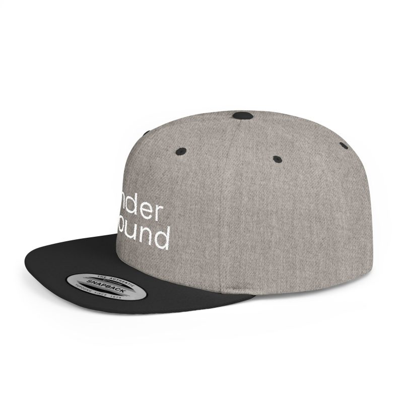 Flat Bill Snapback 'Underground' (White Embroidery) - Image 9