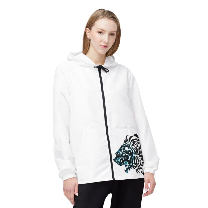 Tribal Lion Windbreaker Jacket - Stylish & Weather-Resistant Outerwear - Image 2