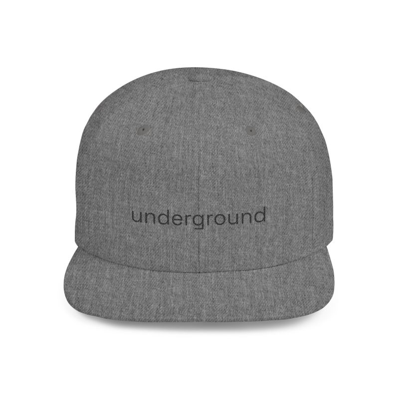 Flat Bill Snapback 'Underground' Single Word - Image 7