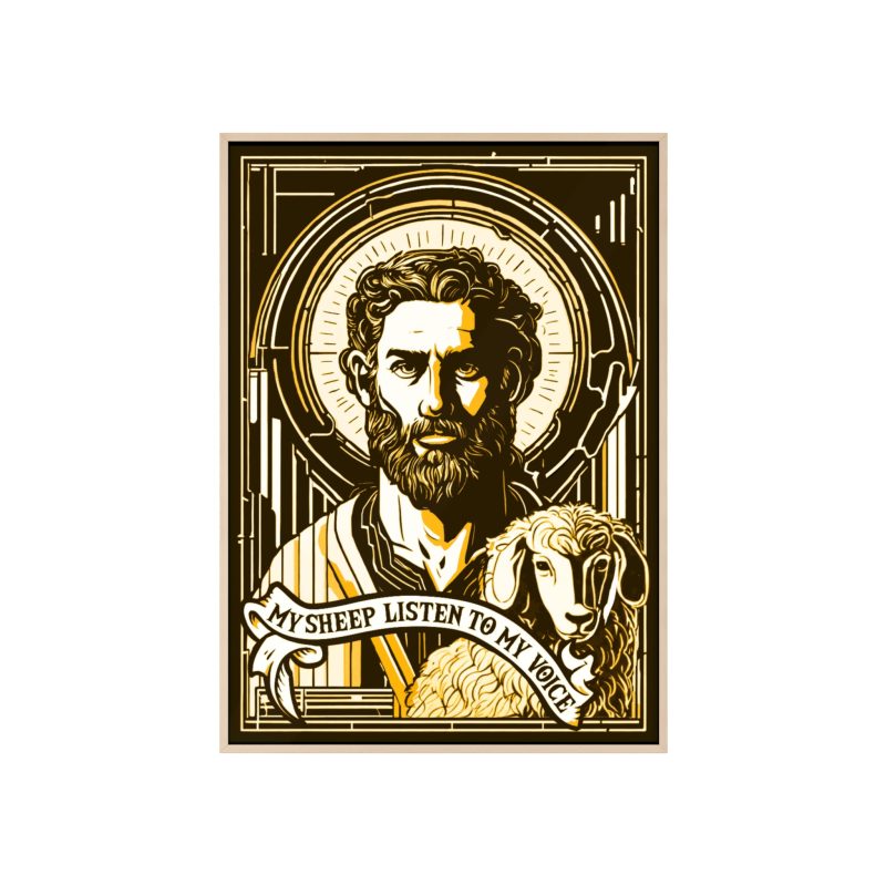 "My Sheep Hear My Voice" – Framed Scripture Poster (John 10:27) - Image 11