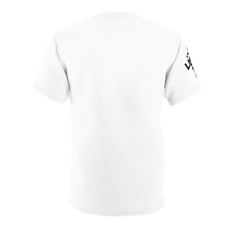 Modern Cut & Sew Tee – “Jesus” in Arabic Typography (Front & Sleeve) - Image 5