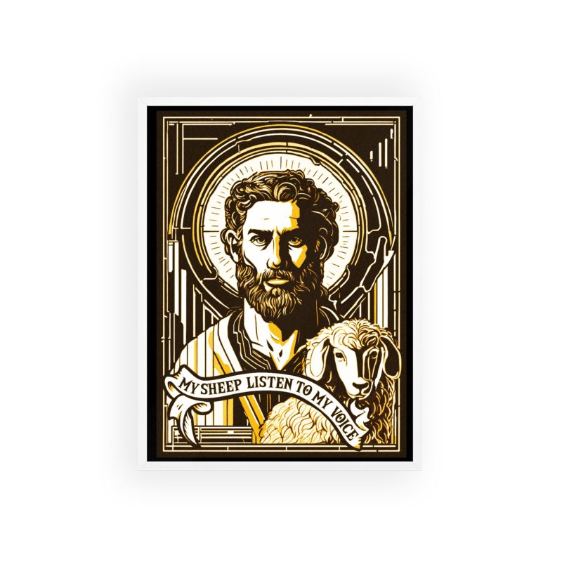 "My Sheep Hear My Voice" – Framed Scripture Poster (John 10:27) - Image 7