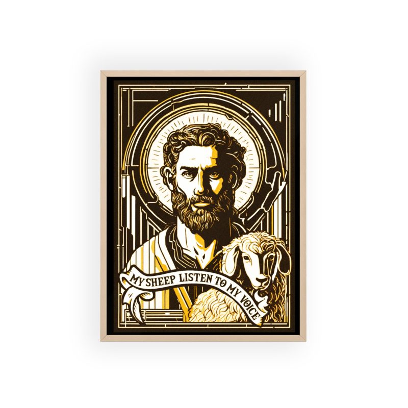 "My Sheep Hear My Voice" – Framed Scripture Poster (John 10:27) - Image 5