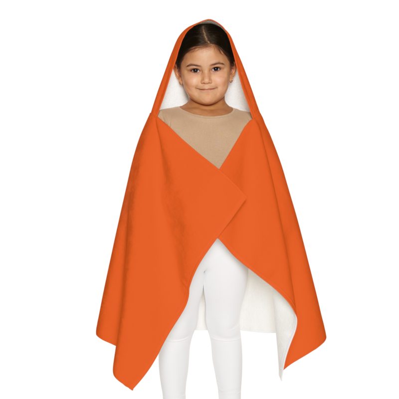 Youth Hooded Towel – “The Gates of Hell Will Not Prevail” (Matthew 16:18) – Orange - Image 3