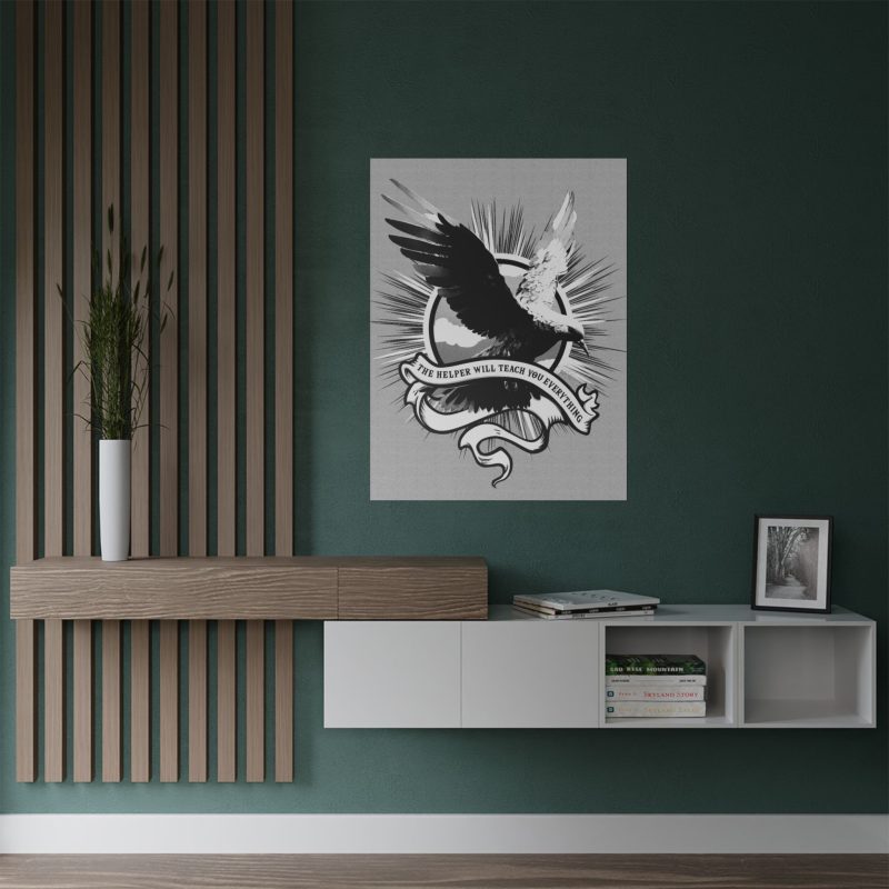 “The Holy Spirit Will Teach You” – Black & White Etched Poster (John 14:26) - Image 8