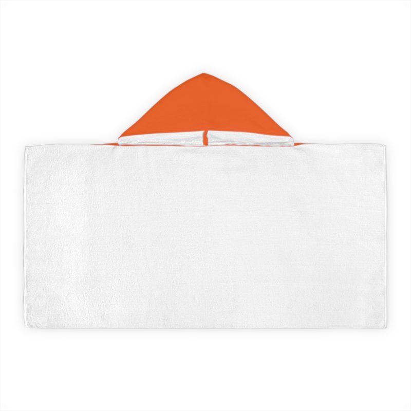 Youth Hooded Towel – “The Gates of Hell Will Not Prevail” (Matthew 16:18) – Orange - Image 4