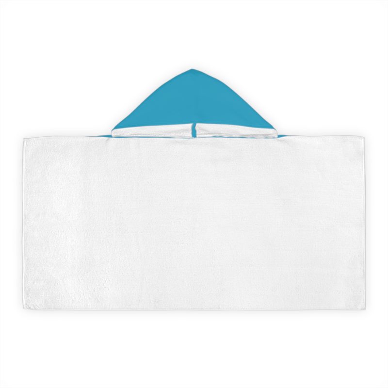 Youth Hooded Towel – “The Gates of Hell Will Not Prevail” (Matthew 16:18) – Blue - Image 3