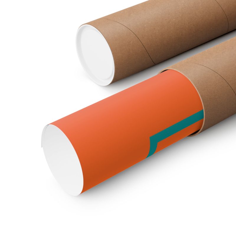 "Our Father Who Art in Heaven" - Spiritual Wall Poster (Orange Background & Orange Interior) - Image 5