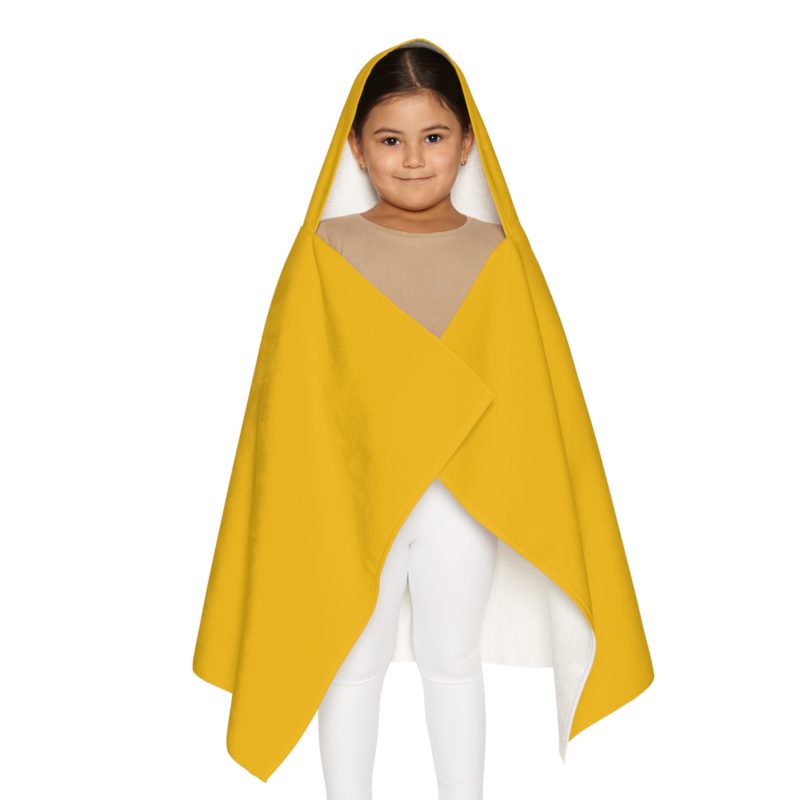 Youth Hooded Towel – “The Gates of Hell Will Not Prevail” (Matthew 16:18) – Yellow - Image 2