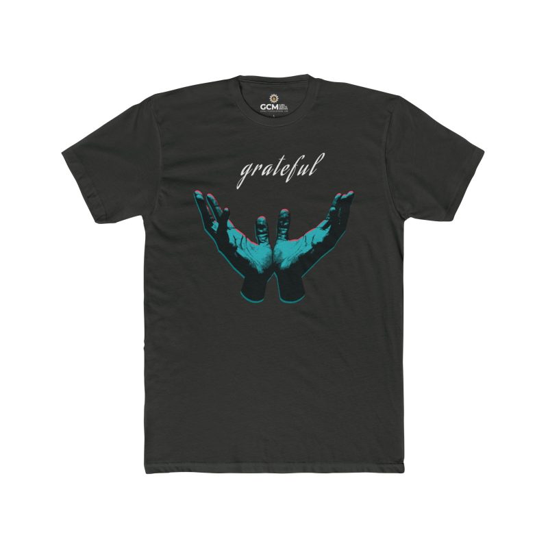 "Grateful" T-Shirt – Prayer Hands Design - Image 6