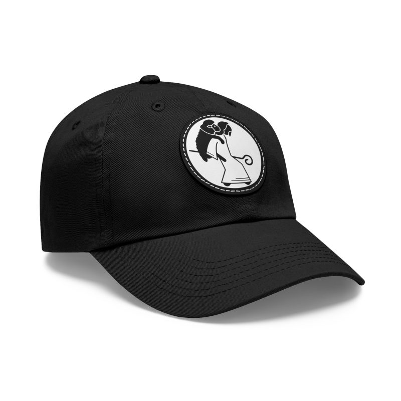 Leather Patch Hat – The Shepherd & Lost Sheep Design (Unisex) - Image 8