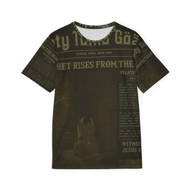 Jersey T-Shirt – “Prophet Rises From the Dead!” Empty Tomb Design
