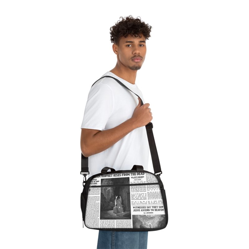 Fitness Duffel Bag – “Empty Tomb” Design with “Prophet Rises from the Dead” Headline - Image 2