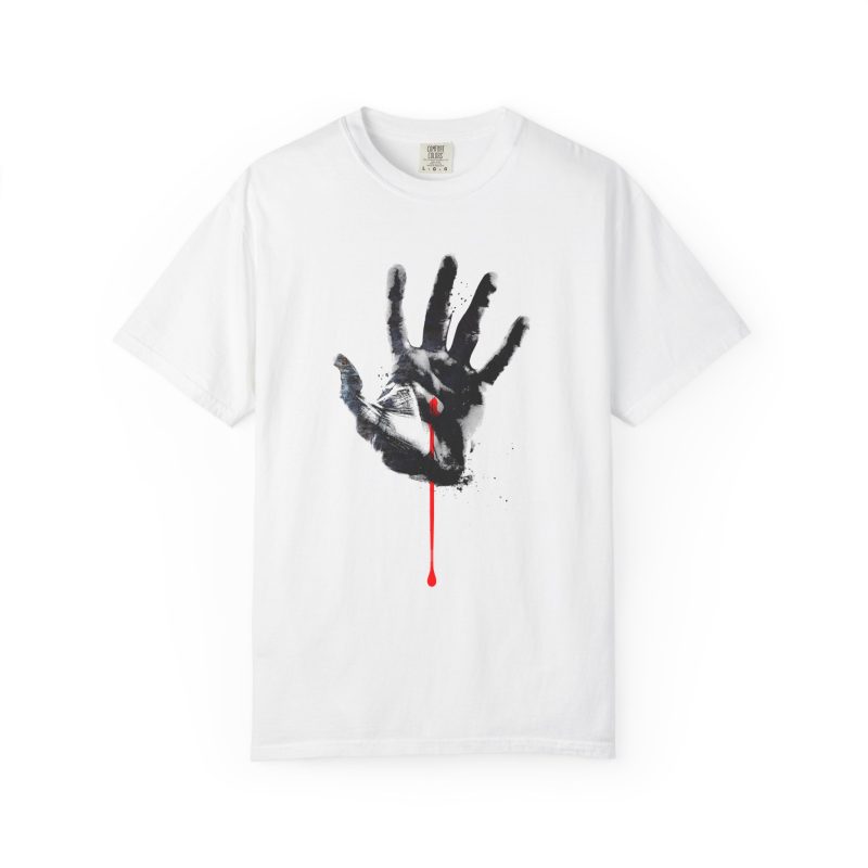 Graphic T-Shirt – Pierced Hand Design (Symbol of Sacrifice & Redemption)