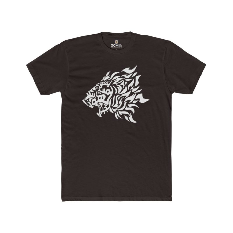 'Jesus Christ, the Mighty Lion of Judah' – Arabic (white) T-shirt